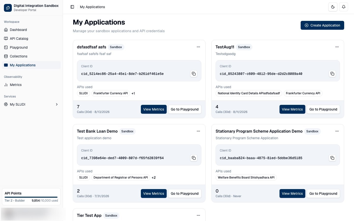 Manage Applications