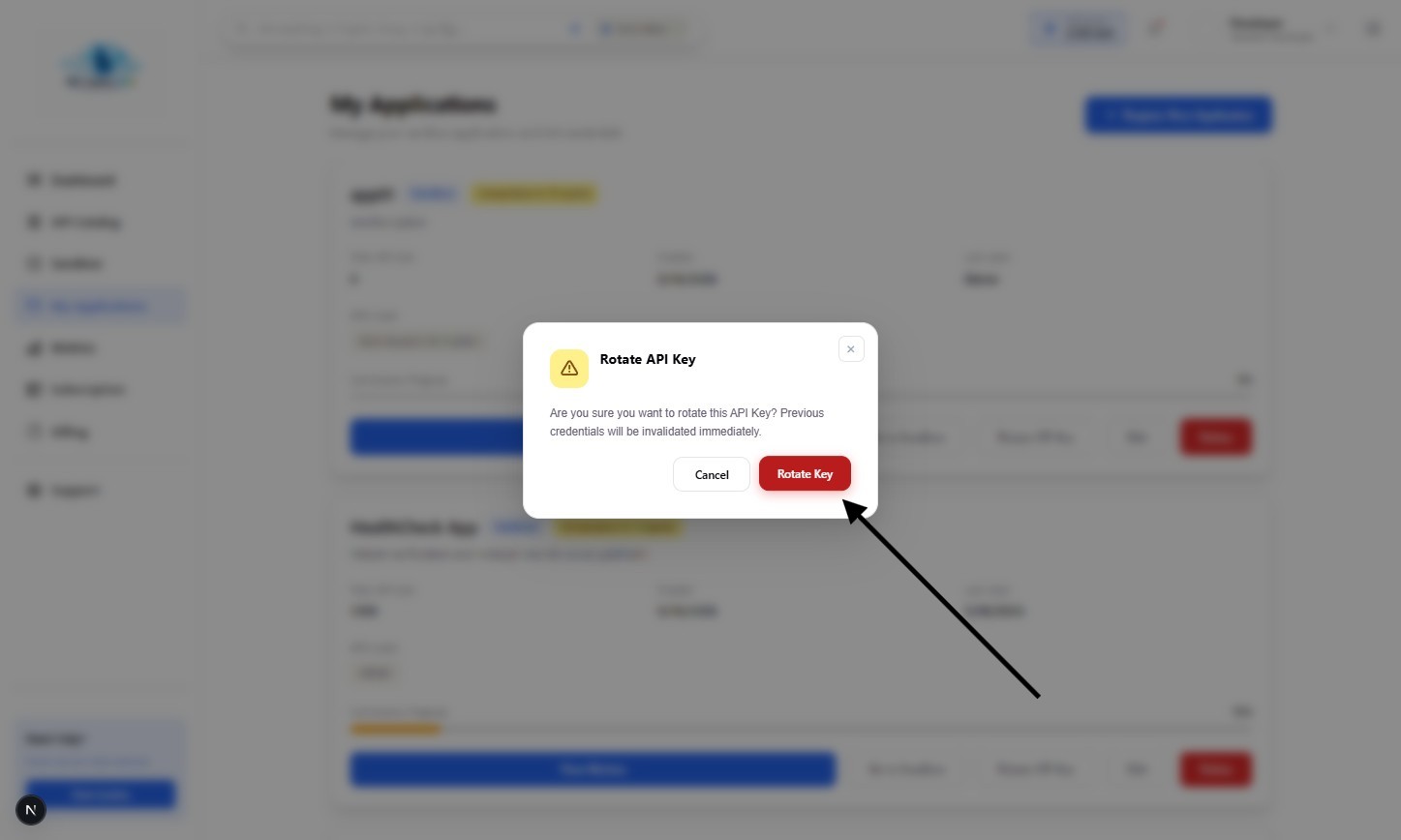 Confirm Key Rotation